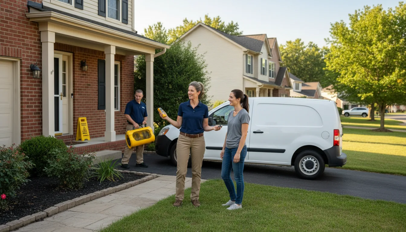 Residential water damage restoration in Shelley, ID